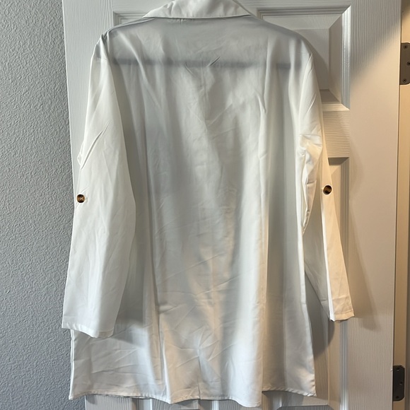 C+D+M Boutique Button Up with Leopard Pocket - Picture 4 of 4